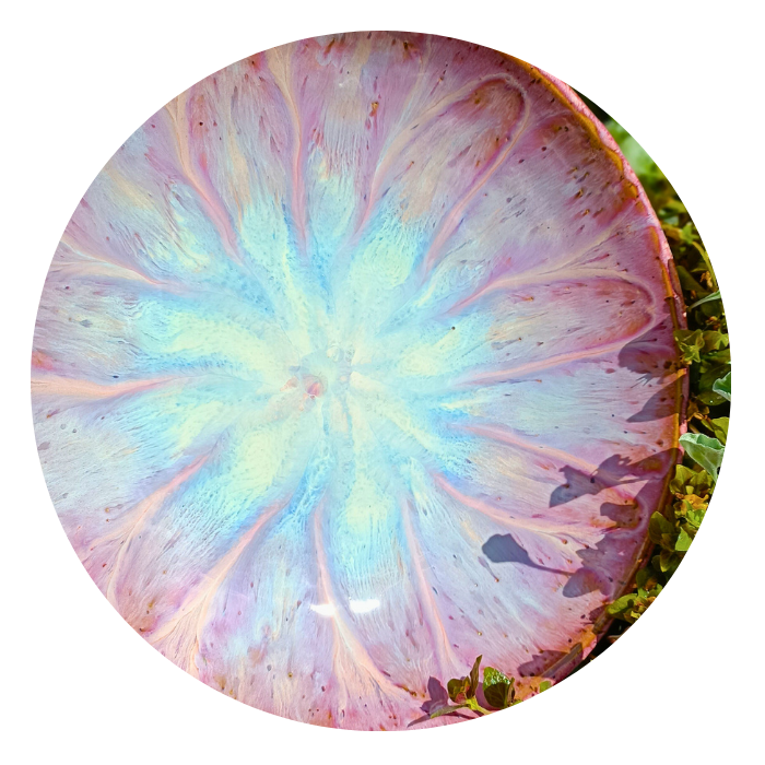 ceramic plate with mantra